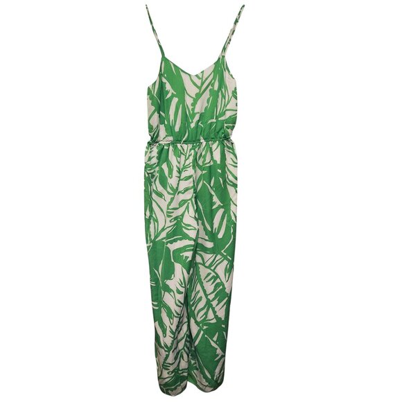 Lilly Pulitzer For Target Green White Boom Boom Jumpsuit Size Small - Picture 1 of 9